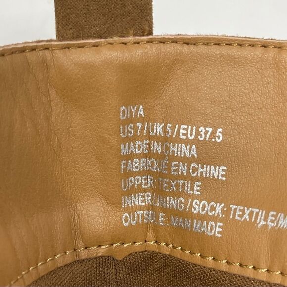 Just Fab Boots Women’s Size 7 Diya Camel Side Zip Boot - Picture 9 of 10